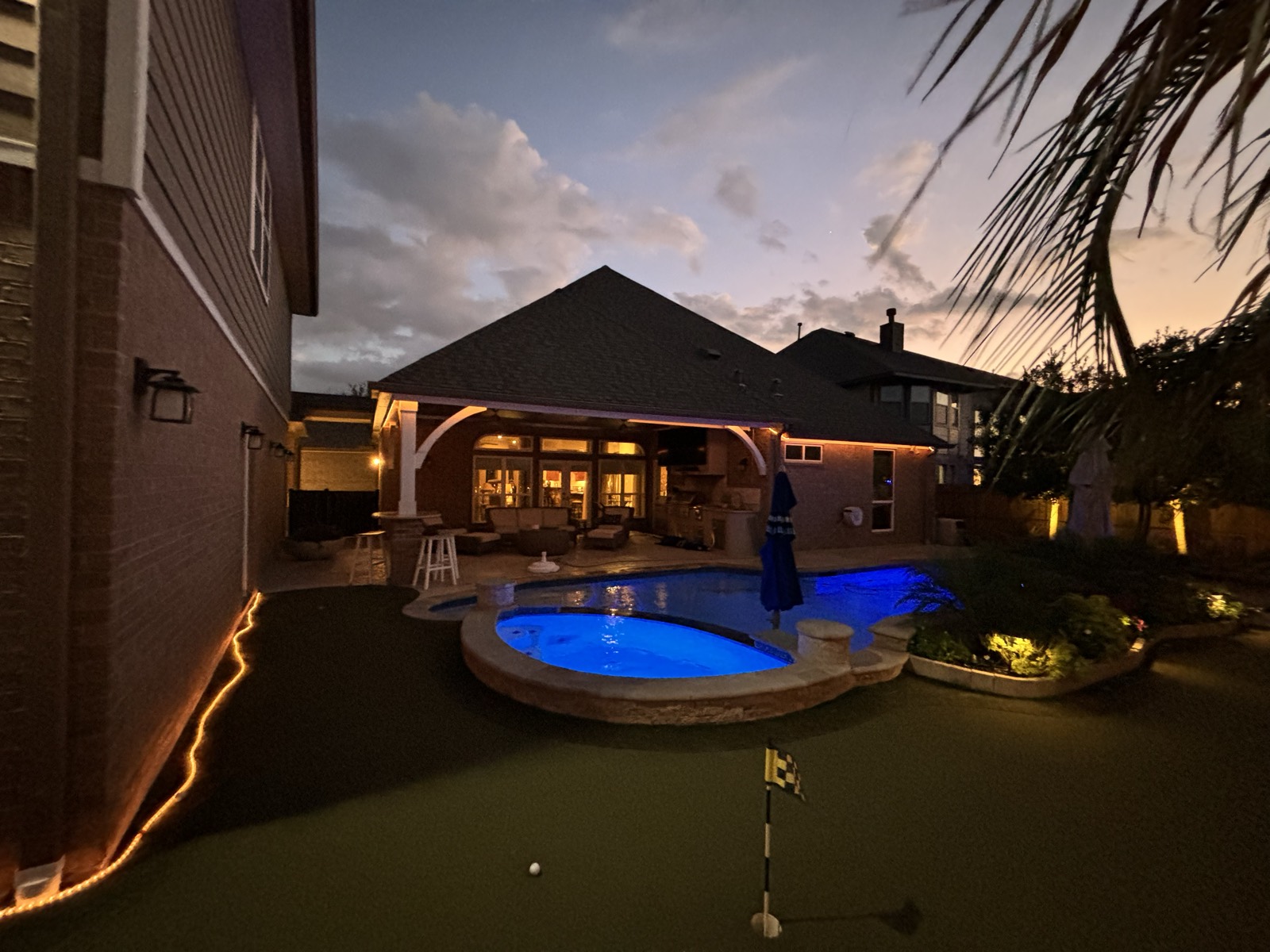 Completed exterior & outdoor living