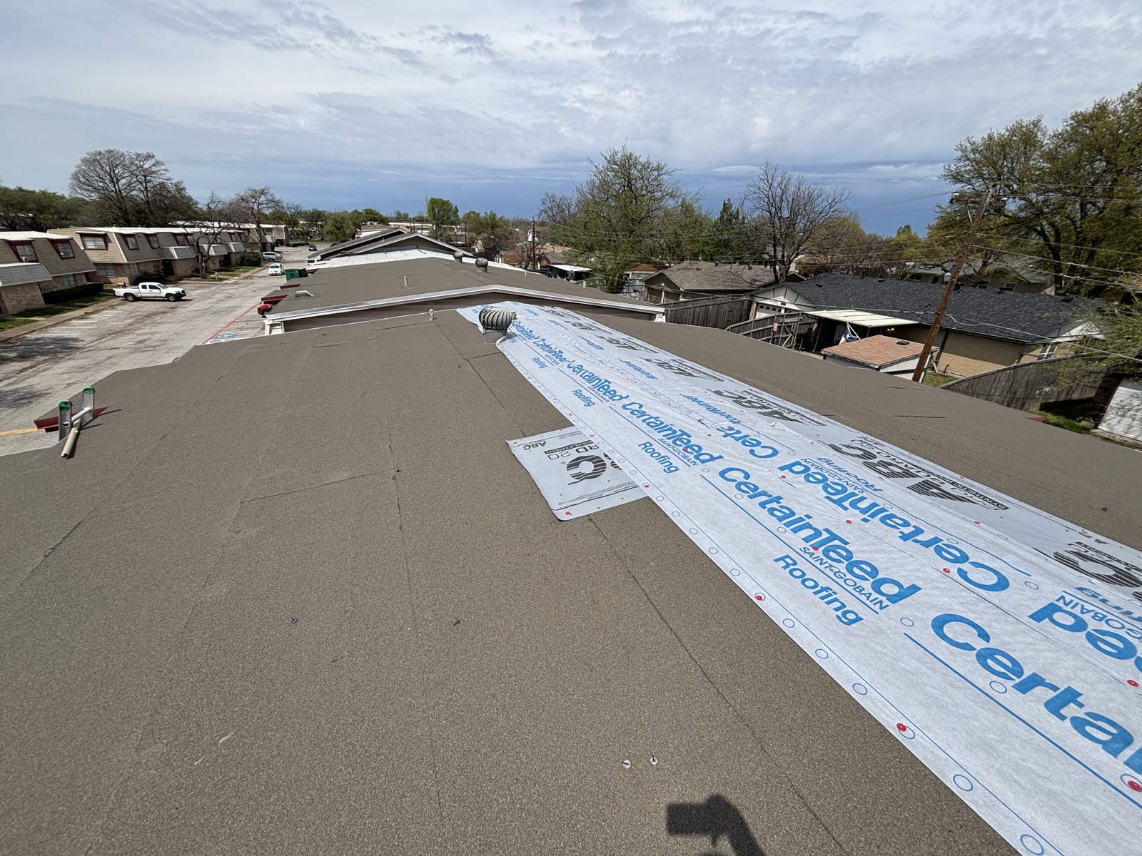 Low-slope system install